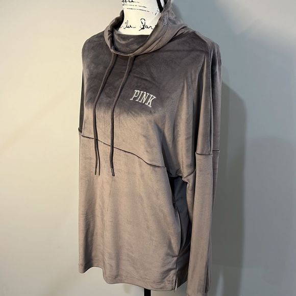 Victoria Secret PINK Velour Cowl Neck Sweater - Picture 4 of 5